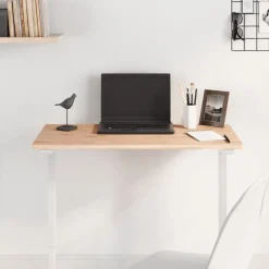 Clearance vidaXL Bordsskiva 80x40x1,5 cm rektangulär massivt bokträ Naturfärg