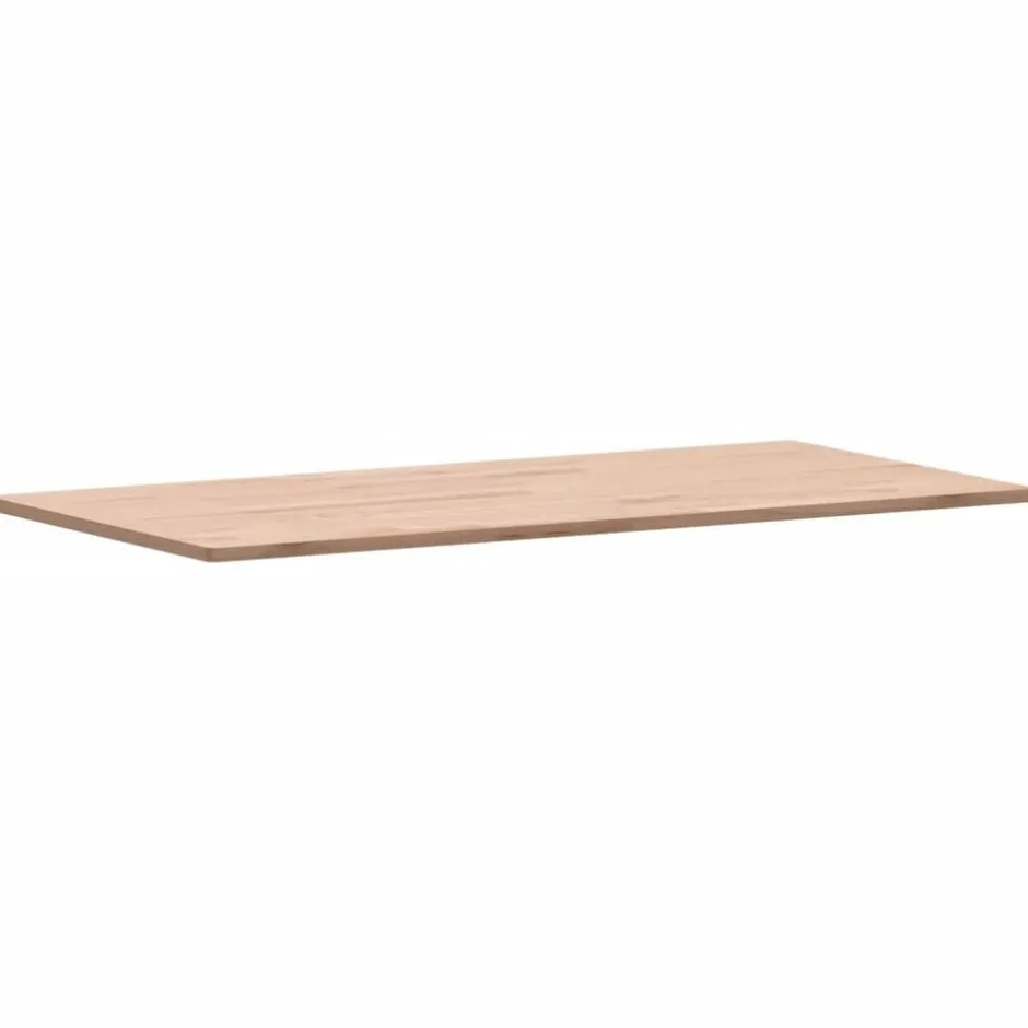 Clearance vidaXL Bordsskiva 80x40x1,5 cm rektangulär massivt bokträ Naturfärg