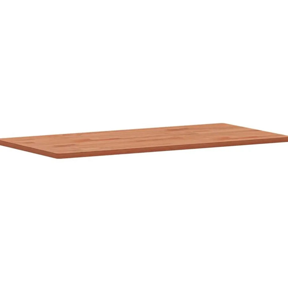 Clearance vidaXL Bordsskiva 100x50x1,5 cm rektangulär massivt bokträ Brun