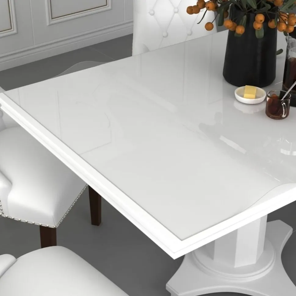vidaXL Bordsskydd genomskinligt 100x60 cm 1,6 mm PVC