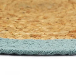 Sale vidaXL Bordstabletter 6 st naturlig och 38 cm jute och bomull Grön