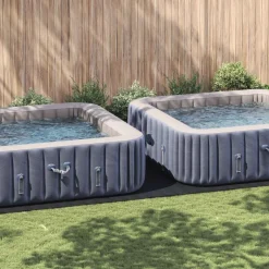vidaXL Bottenmatta för pool 820 x 420 x 0,1 cm Syntetiskt tyg Svart