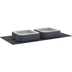 Hot vidaXL Bottenmatta för pool 750 x 372 x 0,1 cm Syntetiskt tyg Svart