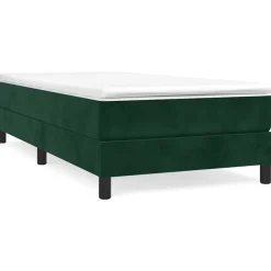 Best vidaXL Boxspring-sängram 80x200 cm sammet Mörkgrön