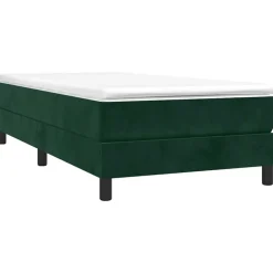 Best vidaXL Boxspring-sängram 80x200 cm sammet Mörkgrön