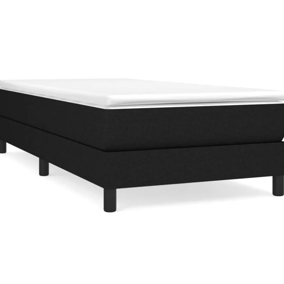 Hot vidaXL Boxspring-sängram 80x200 cm tyg Svart