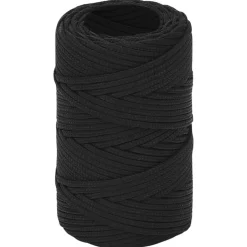 New vidaXL Båtlina hel 2 mm 25 m polypropen Svart