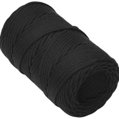 New vidaXL Båtlina hel 2 mm 25 m polypropen Svart