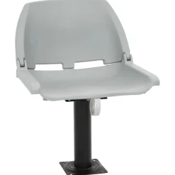 Hot vidaXL Båtstol 2 delar fällbar utan dyna 48x51x41 cm Grå