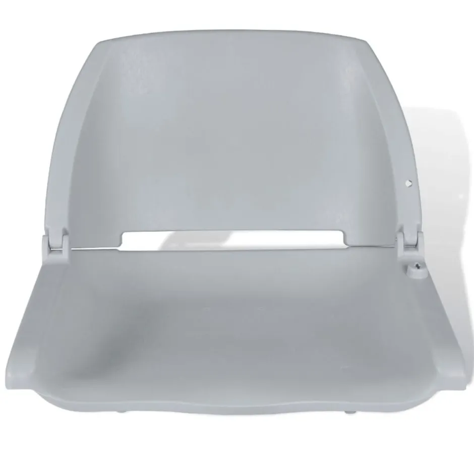 Best vidaXL Båtstol vikbar utan dyna 48x51x41 cm Grå