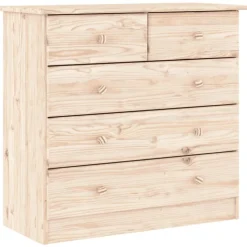 vidaXL Byrå ALTA 77x35x73 cm massiv furu