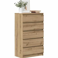 Hot vidaXL Byrå 60x36x103 cm konstruerat trä artisan ek