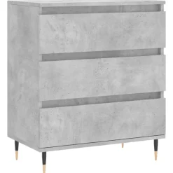 Online vidaXL Byrå 60x35x70 cm konstruerat trä Betonggrå
