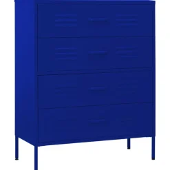 Sale vidaXL Byrå 80x35x101,5 cm stål Marinblå