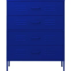 Sale vidaXL Byrå 80x35x101,5 cm stål Marinblå