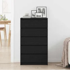Sale vidaXL Byrå 60x36x103 cm konstruerat trä Svart ek