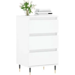 Discount vidaXL Byrå 40x35x70 cm konstruerat trä Vit