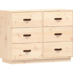 vidaXL Byrå 100x40x75 cm massiv furu