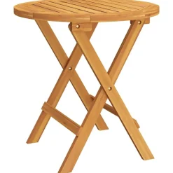 Discount vidaXL Cafébord Ø46x47 cm massivt akaciaträ Brun