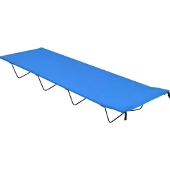 vidaXL Campingsäng 180x60x19 cm oxfordtyg och stål blå