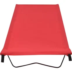vidaXL Campingsäng 180x60x19 cm oxfordtyg och stål röd