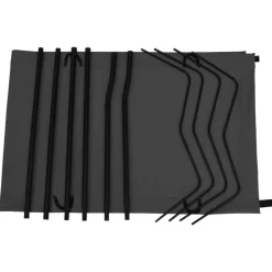 Hot vidaXL Campingsäng 180x60x19 cm oxfordtyg och stål Svart