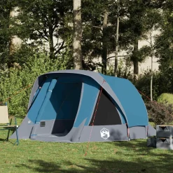 vidaXL Campingtält 4 personer blå vattentätt