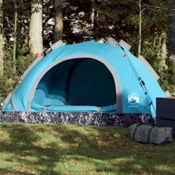 Clearance vidaXL Campingtält 2 personer snabbrest Blå