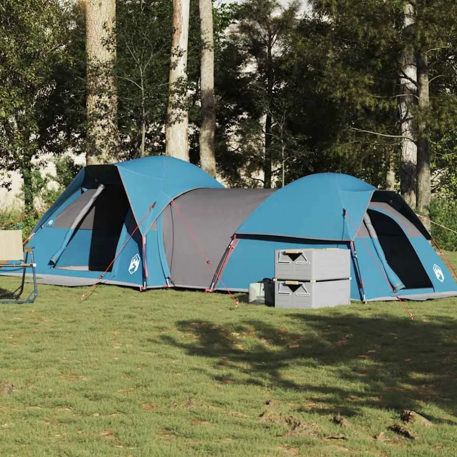 Outlet vidaXL Campingtält 5 personer vattentätt Blå