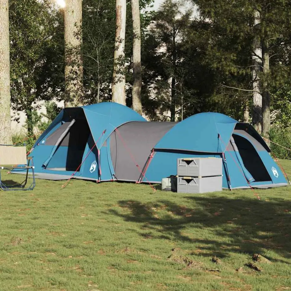 Outlet vidaXL Campingtält 5 personer vattentätt Blå