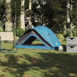 Hot vidaXL Campingtält 1 person vattentätt Blå