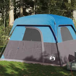 vidaXL Campingtält 4 personer blå vattentätt