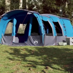 vidaXL Campingtält tunnel 8 personer blå vattentätt