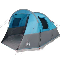 Best vidaXL Campingtält tunnel 4 personer vattentätt Blå