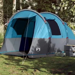 Best vidaXL Campingtält tunnel 4 personer vattentätt Blå