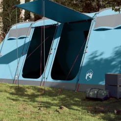 vidaXL Campingtält tunnel 8 personer blå vattentätt