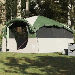 vidaXL Campingtält tunnel 6 personer grön vattentätt