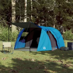 Outlet vidaXL Campingtält tunnel 4 personer vattentätt Blå