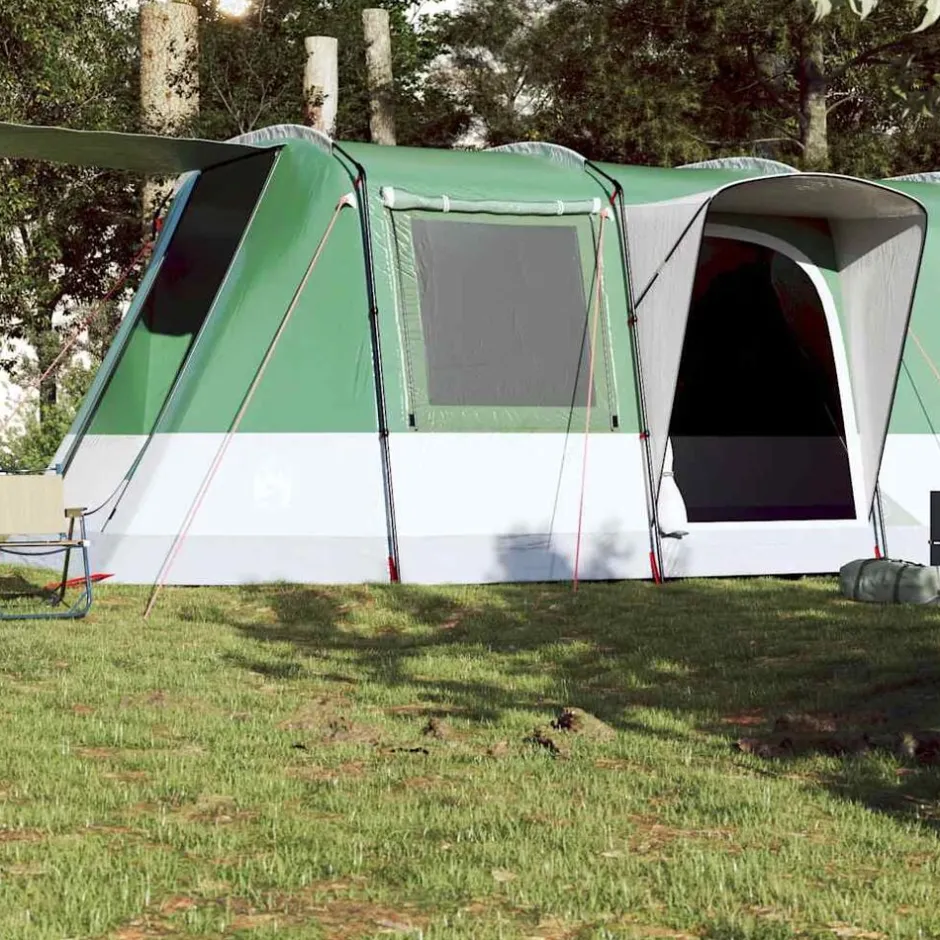 Outlet vidaXL Campingtält tunnel 4 personer vattentätt Grön