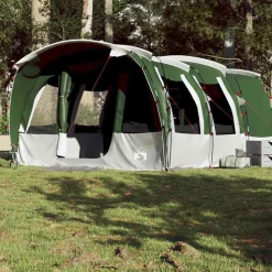 vidaXL Campingtält tunnel 8 personer grön vattentätt
