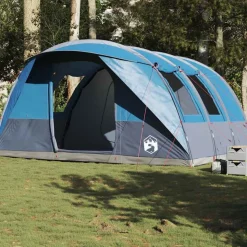 vidaXL Campingtält tunnel 5 personer blå vattentätt