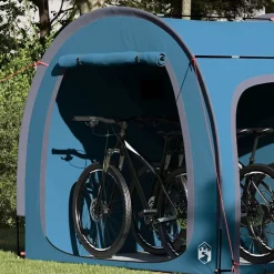 Outlet vidaXL Cykelförrådstält med tak med lagring 218 x 156 x 180 cm Blå