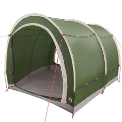vidaXL Cykelförrådstält med tak Grön 256 x 222 x 182 cm taffeta