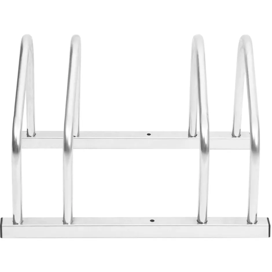 Sale vidaXL Cykelställ För 2 cyklar galvaniserat stål Silver