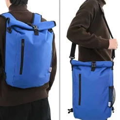 vidaXL Cykelväska Blå 31 x 13 x 58 cm Polyester