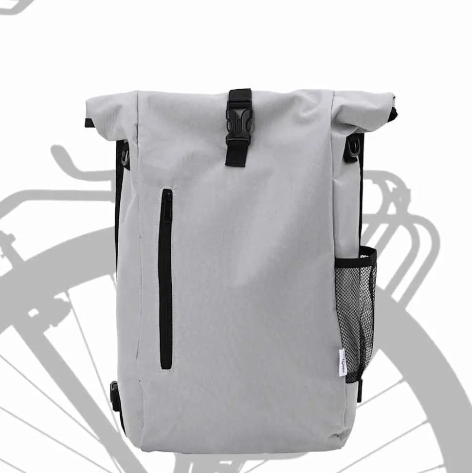 vidaXL Cykelväska Grå 31 x 13 x 58 cm Polyester