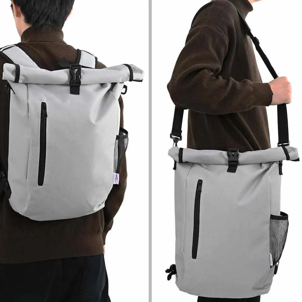 vidaXL Cykelväska Grå 31 x 13 x 58 cm Polyester
