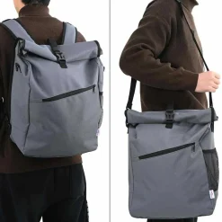 Clearance vidaXL Cykelväska 33 x 16 x 60 cm Polyester Grå