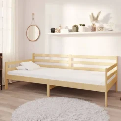 vidaXL Dagbädd massiv furu 90x200 cm