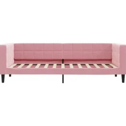 Best vidaXL Dagbädd 80x200 cm sammet Rosa